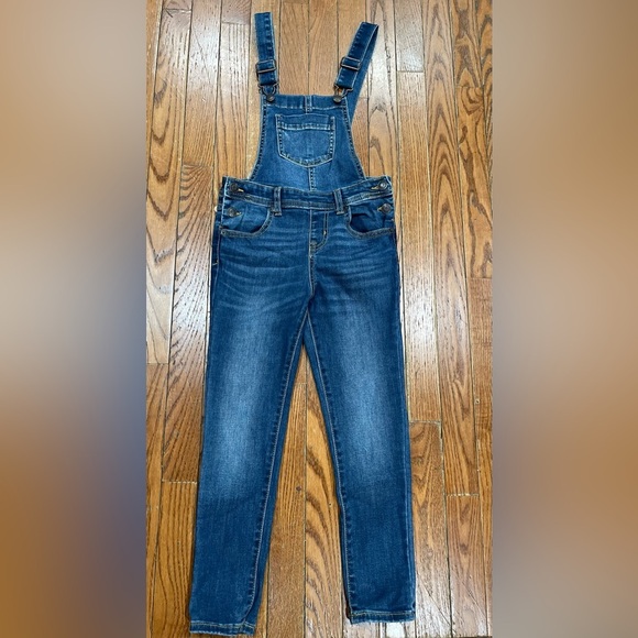 Cat & Jack Blue Denim Overalls - Picture 1 of 9